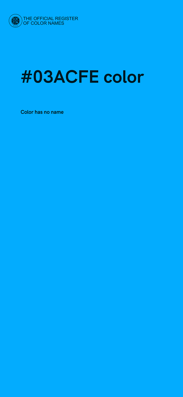 #03ACFE color image