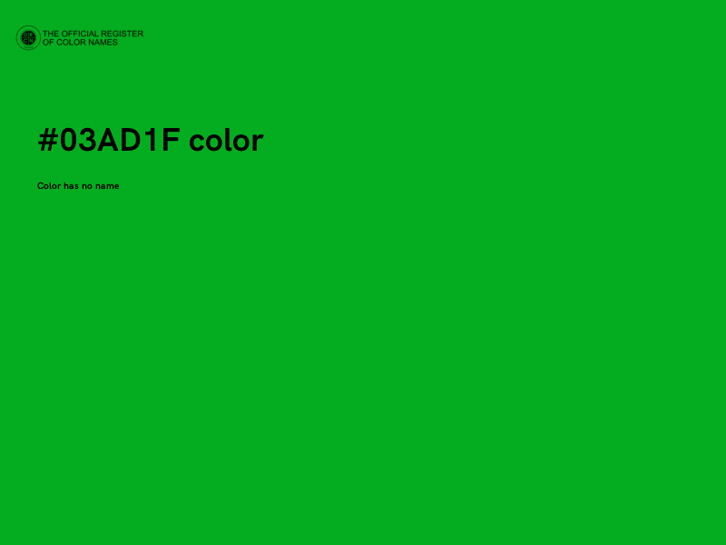 #03AD1F color image