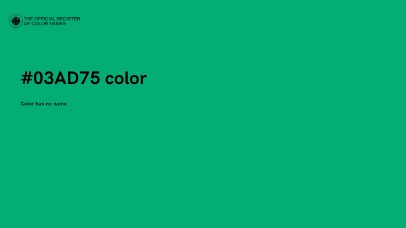 #03AD75 color image