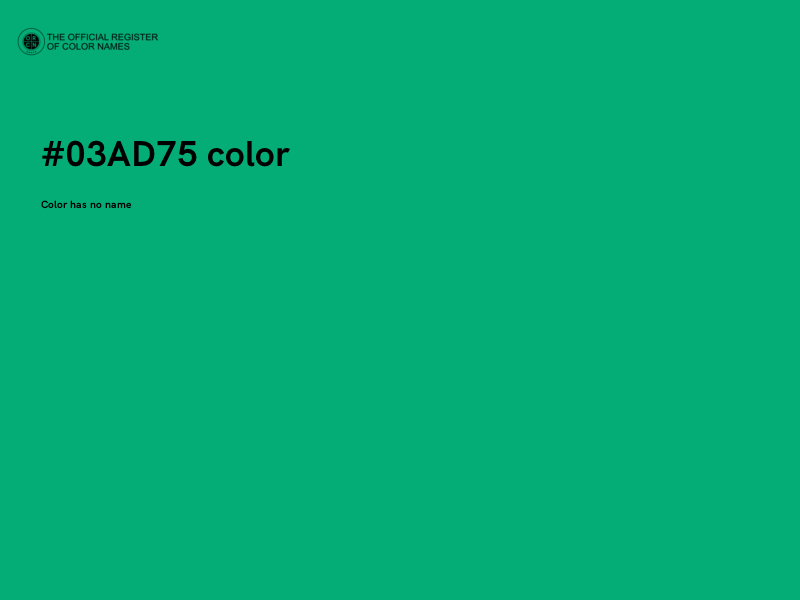 #03AD75 color image