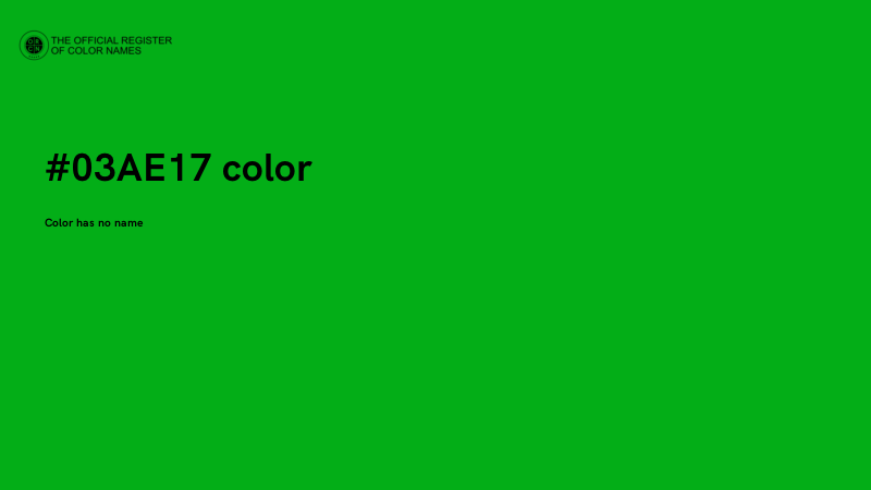 #03AE17 color image