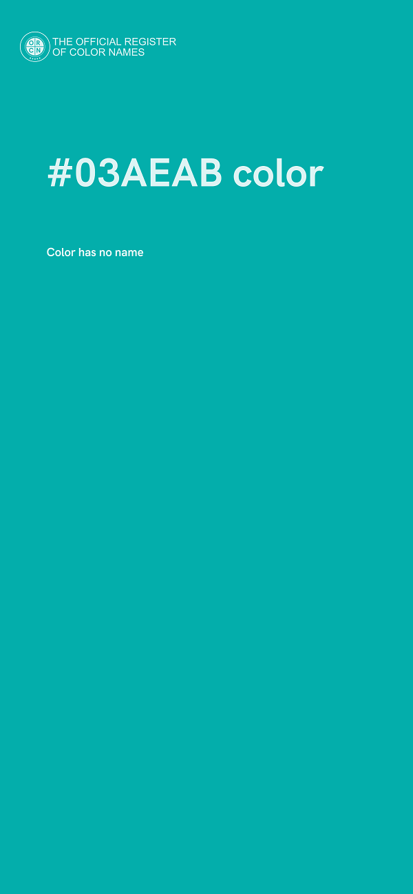 #03AEAB color image