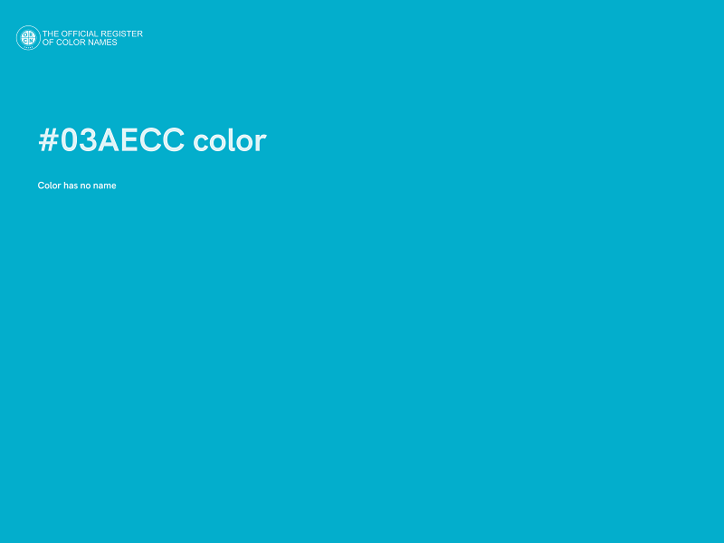 #03AECC color image