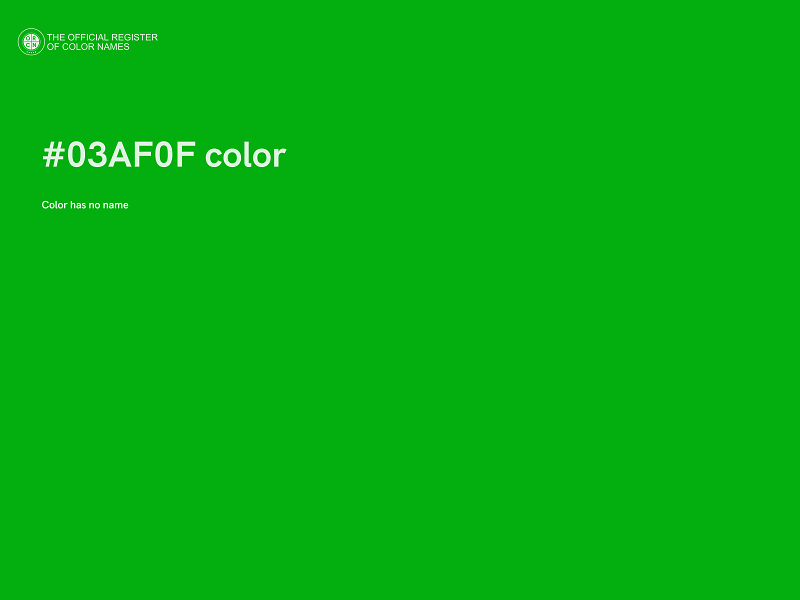 #03AF0F color image