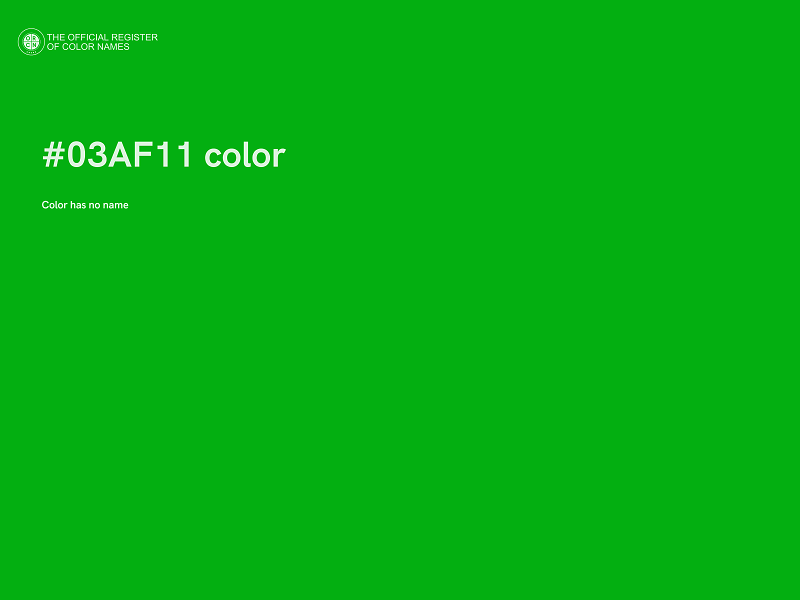 #03AF11 color image