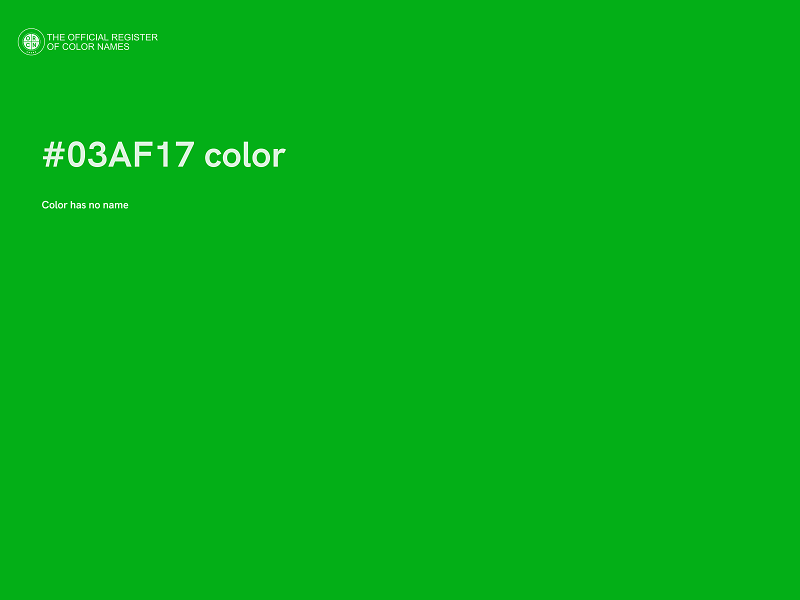 #03AF17 color image