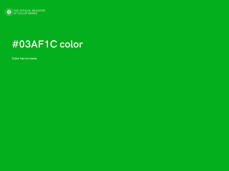 #03AF1C color image