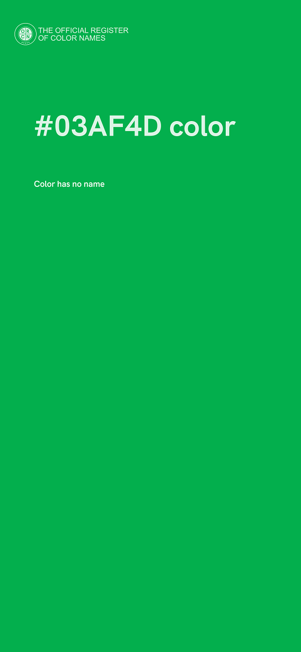 #03AF4D color image