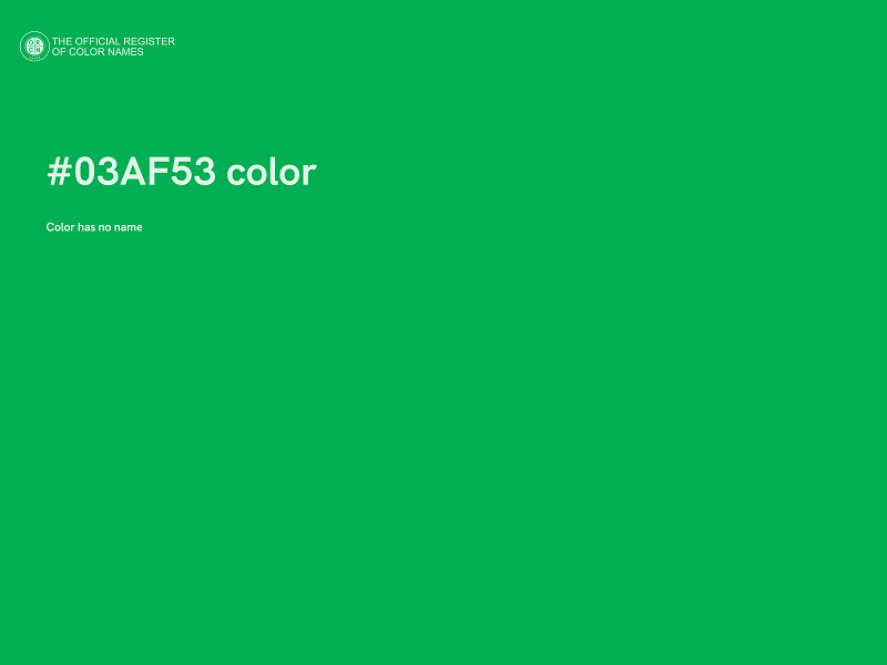 #03AF53 color image