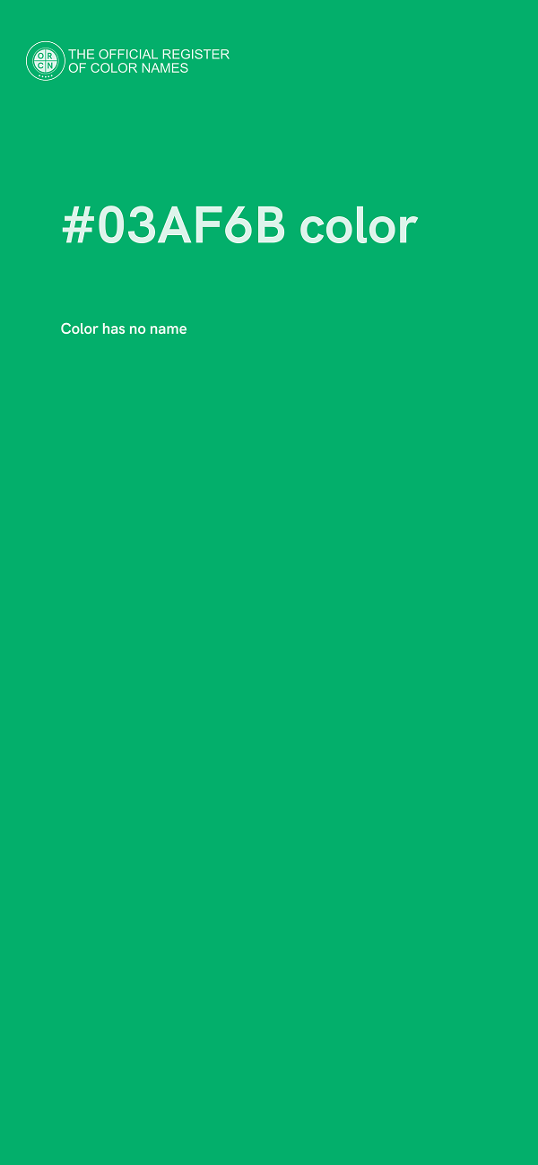 #03AF6B color image