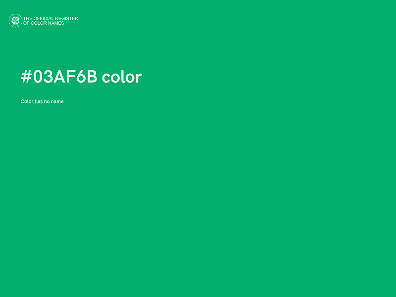 #03AF6B color image