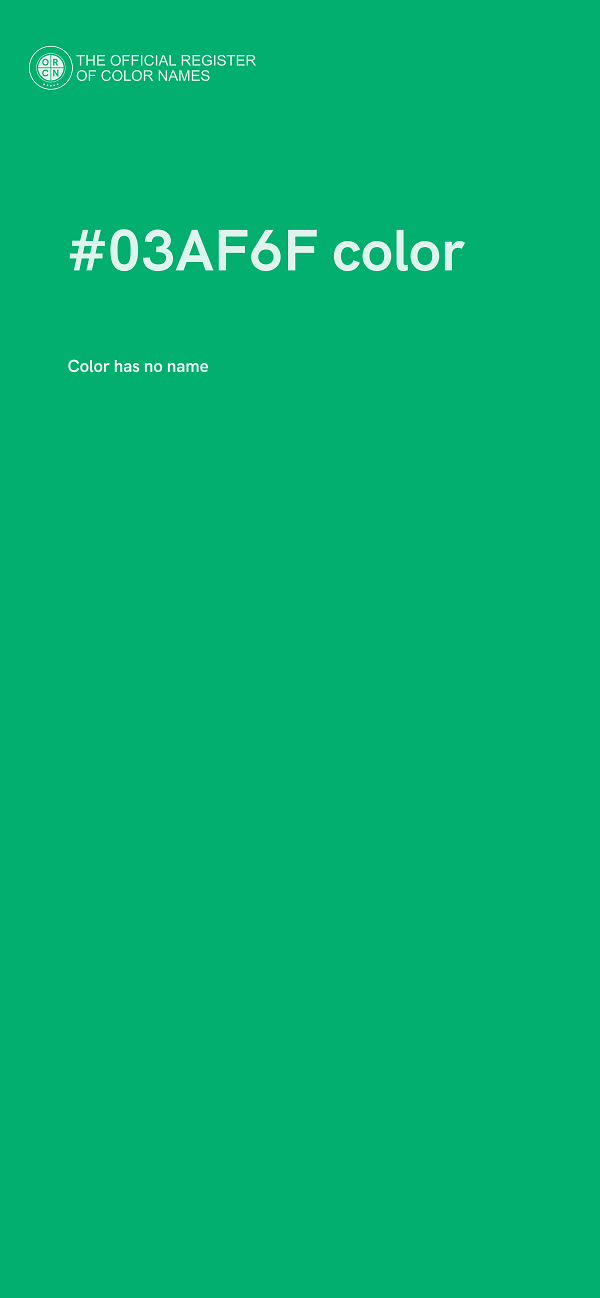 #03AF6F color image