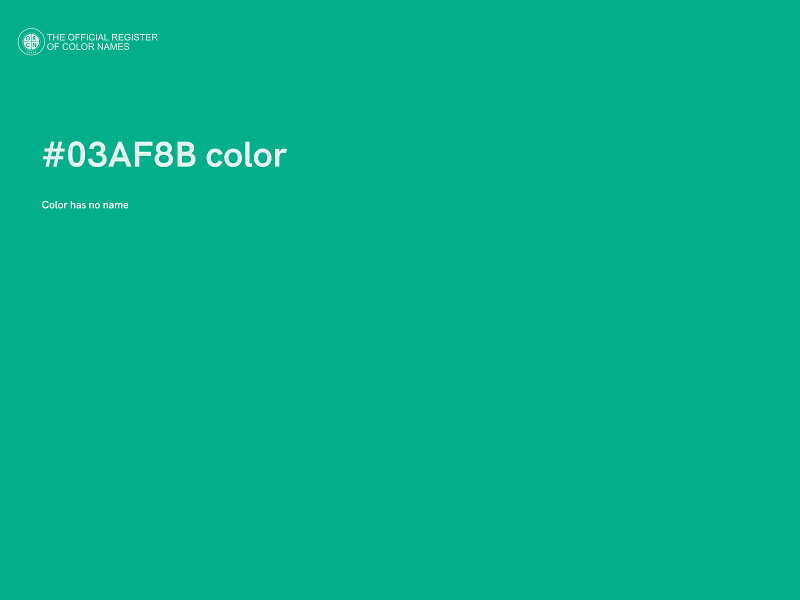 #03AF8B color image