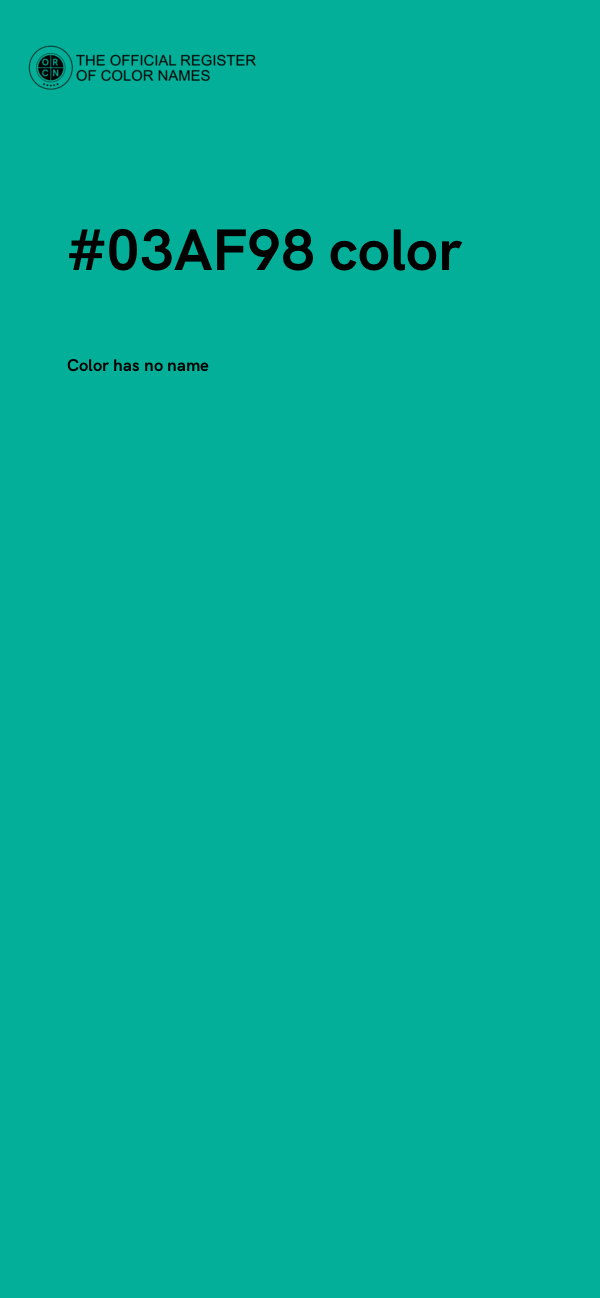 #03AF98 color image