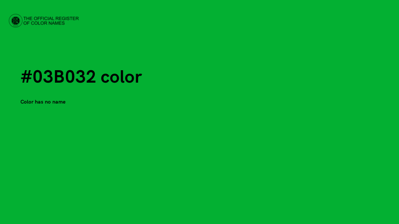 #03B032 color image