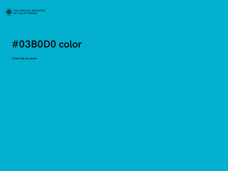 #03B0D0 color image