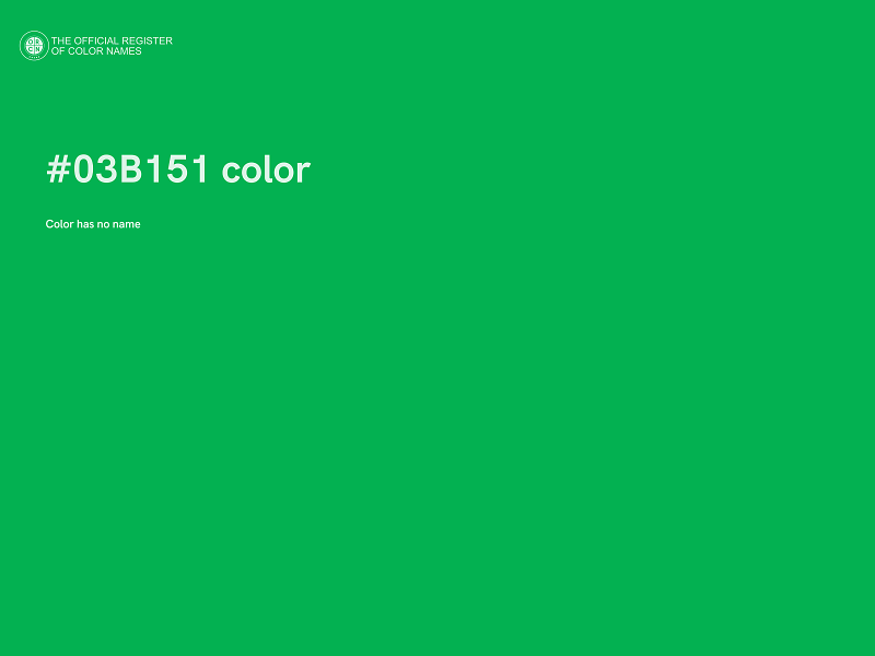 #03B151 color image