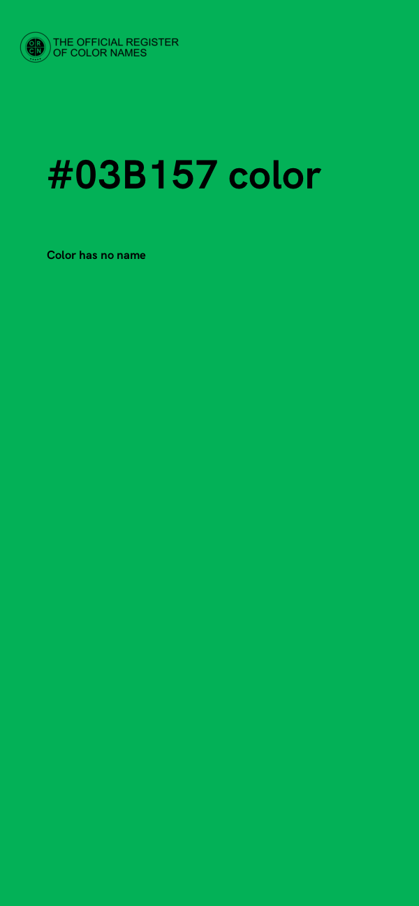 #03B157 color image