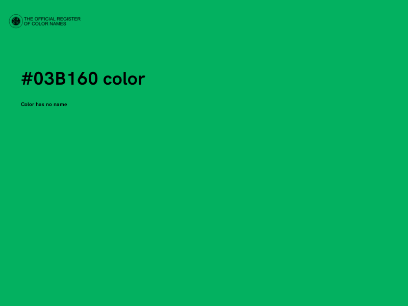 #03B160 color image