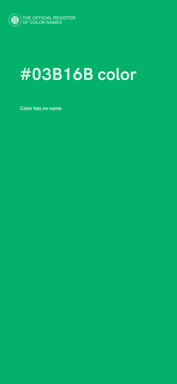 #03B16B color image