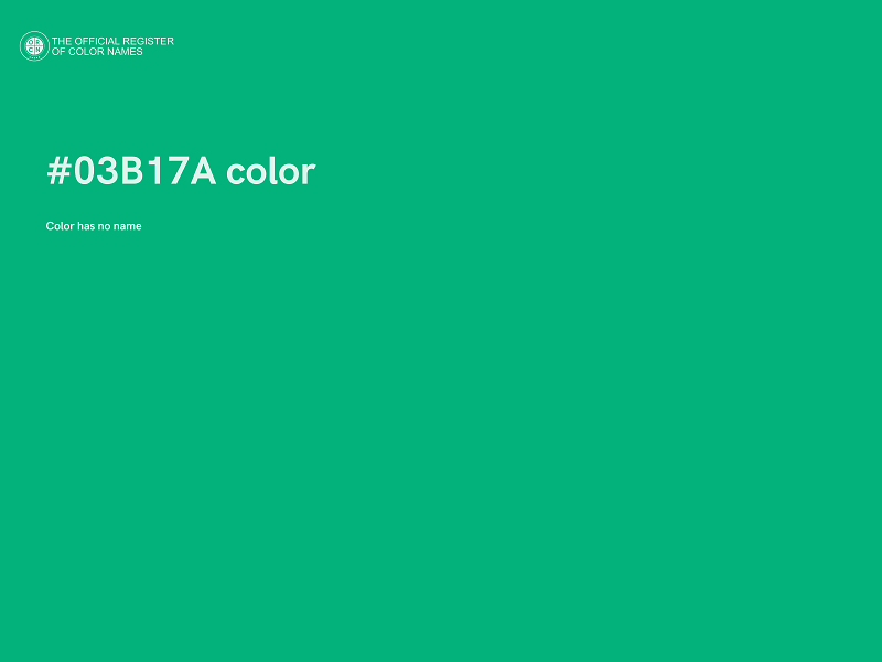 #03B17A color image