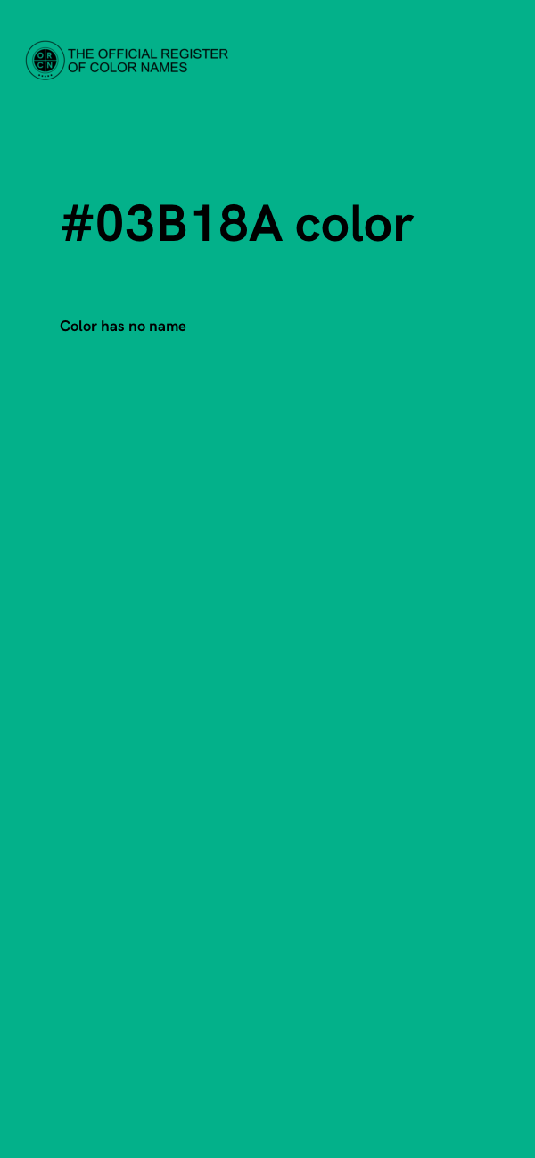 #03B18A color image