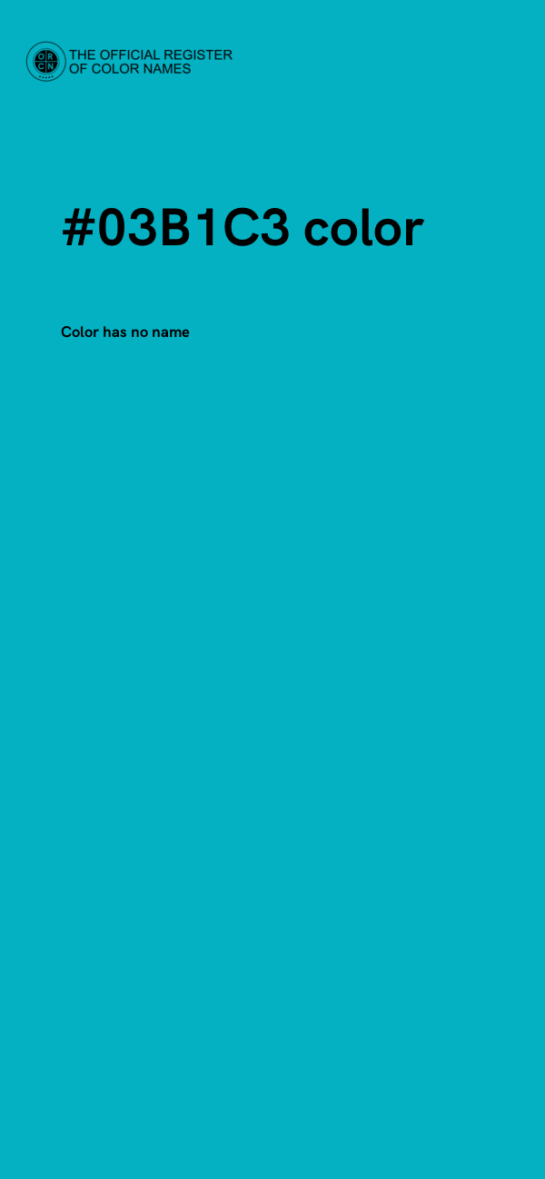 #03B1C3 color image