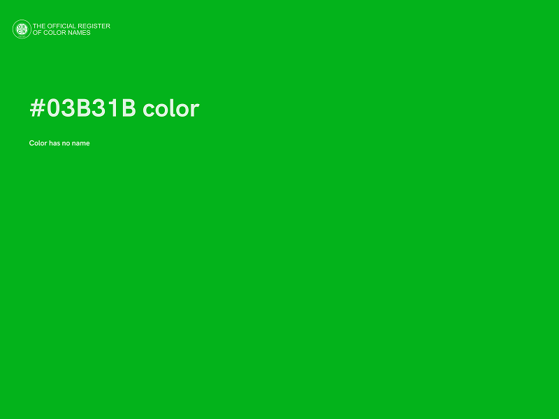 #03B31B color image