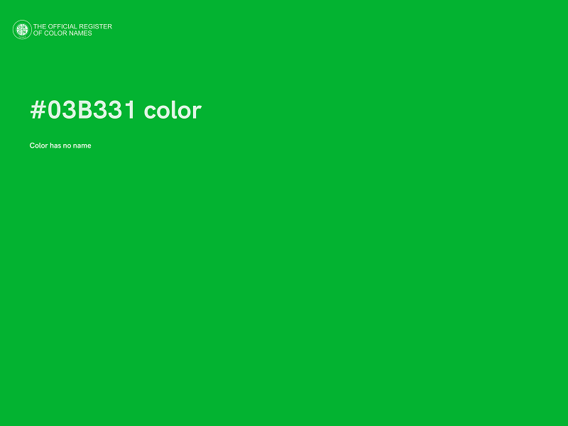 #03B331 color image
