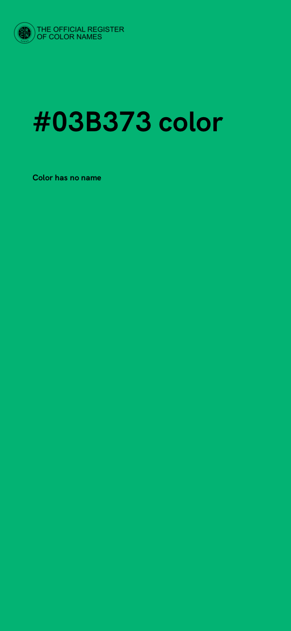 #03B373 color image