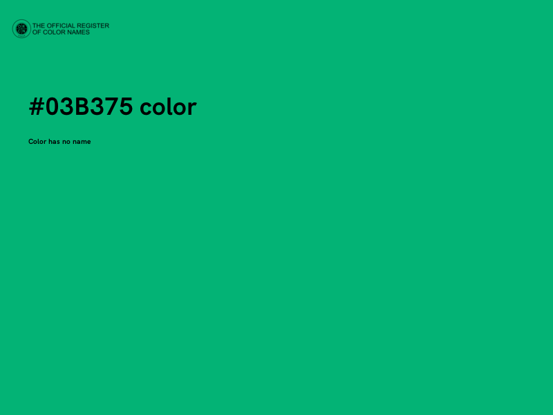 #03B375 color image
