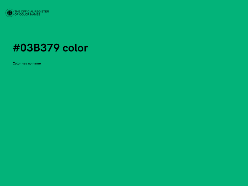 #03B379 color image