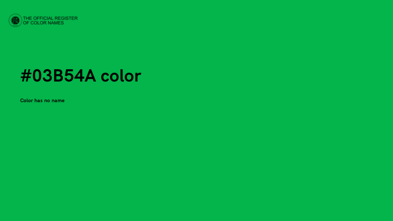 #03B54A color image