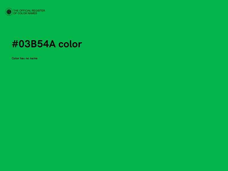 #03B54A color image
