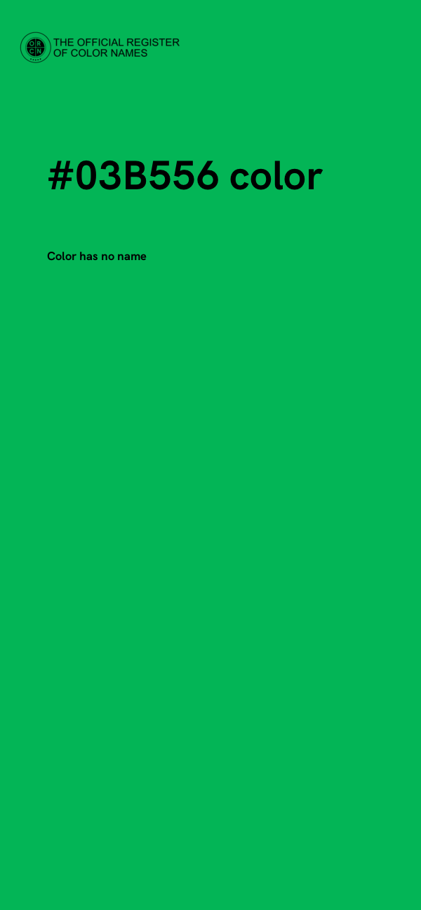 #03B556 color image
