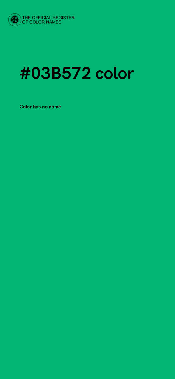 #03B572 color image