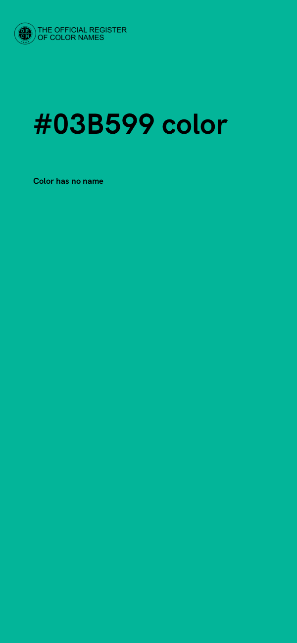 #03B599 color image