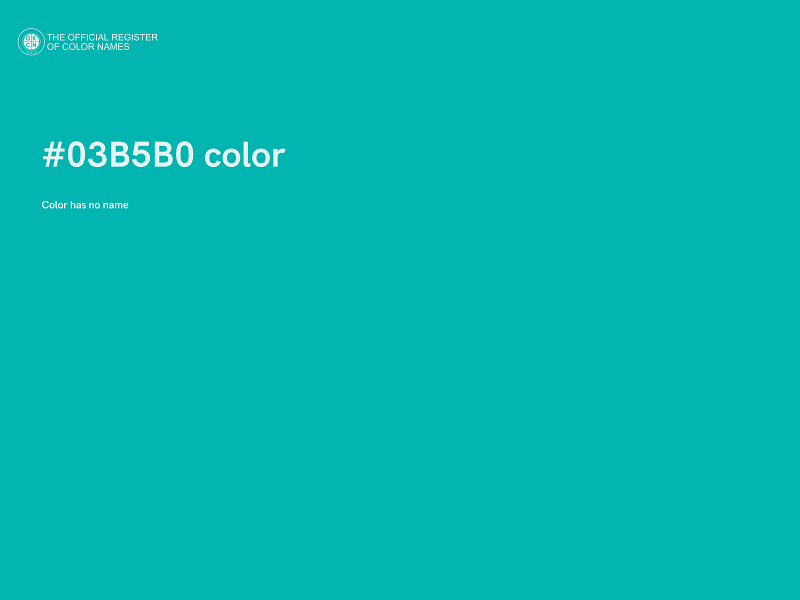 #03B5B0 color image