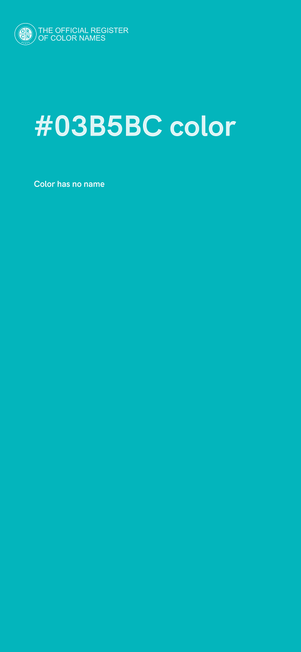 #03B5BC color image