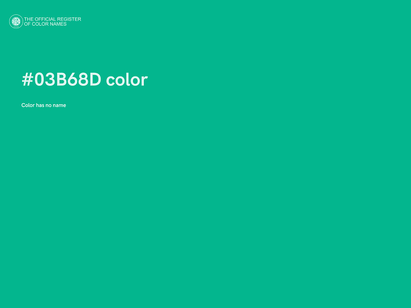 #03B68D color image