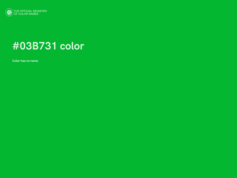 #03B731 color image