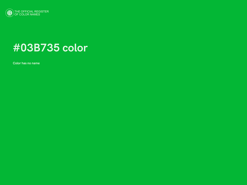 #03B735 color image