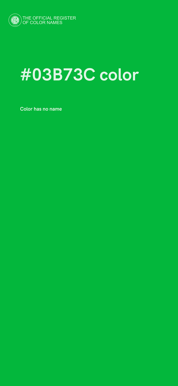 #03B73C color image