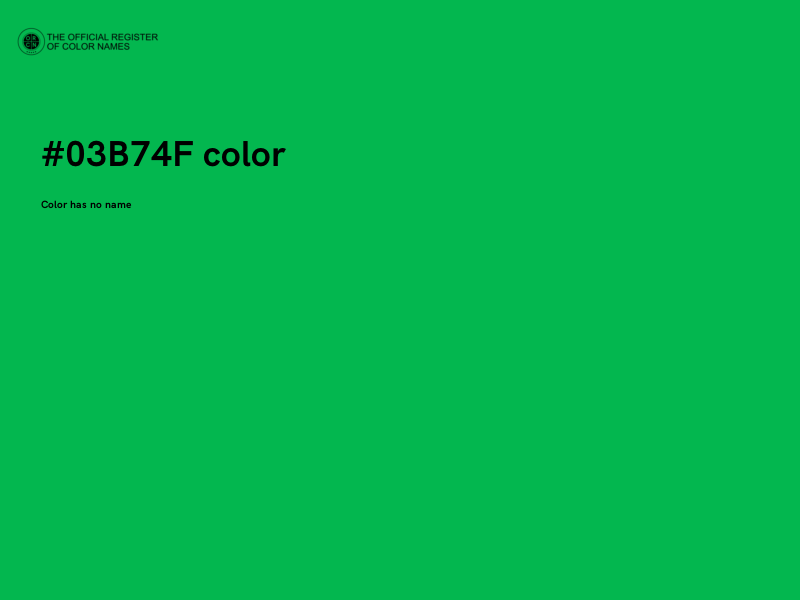 #03B74F color image