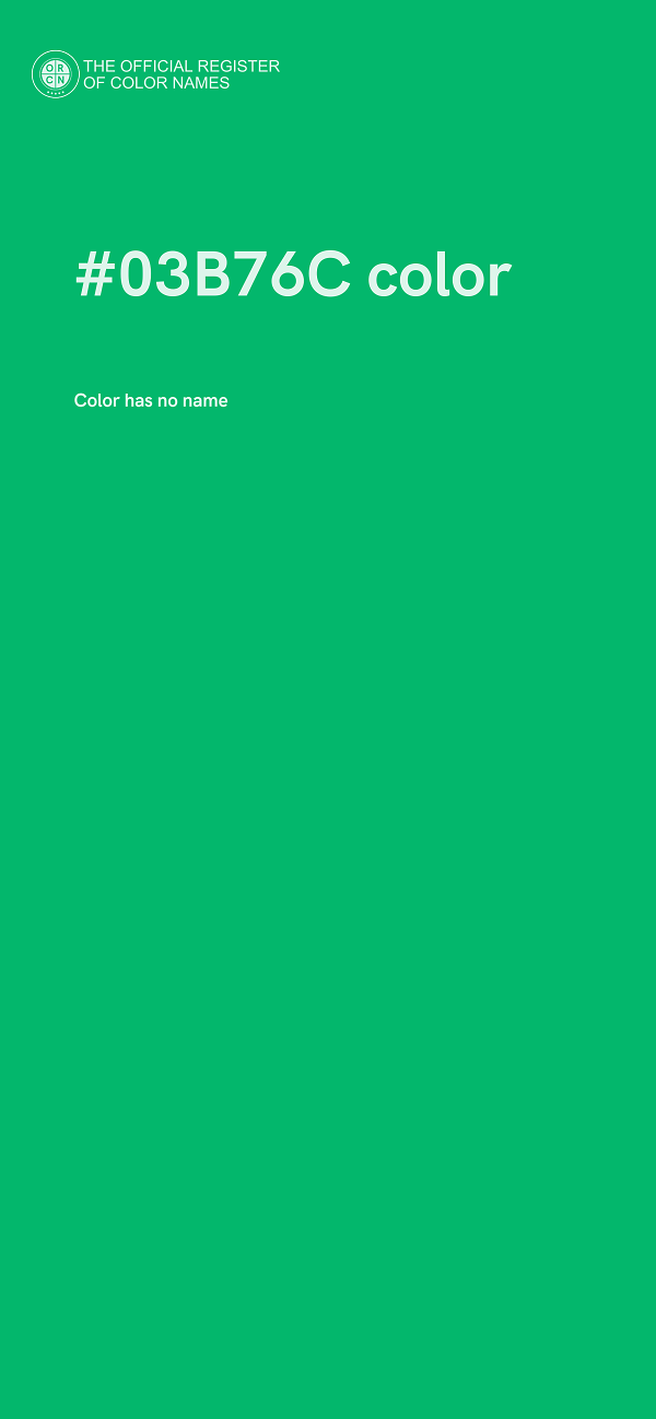 #03B76C color image