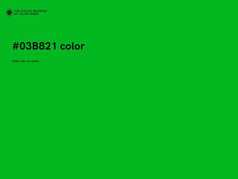 #03B821 color image