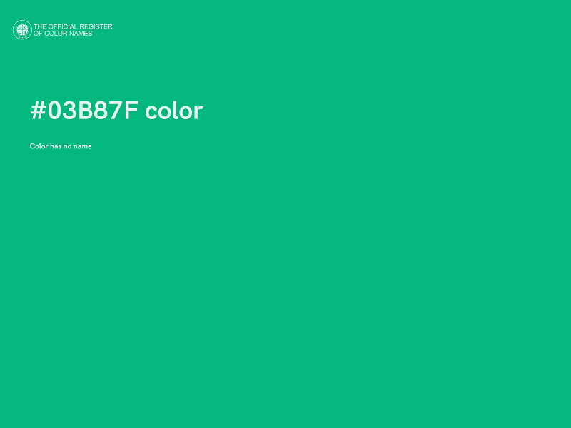 #03B87F color image