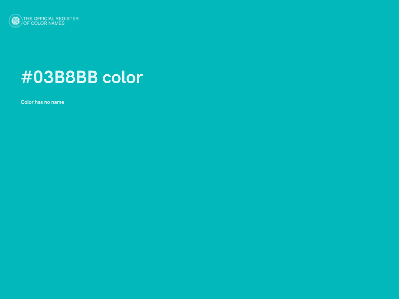 #03B8BB color image
