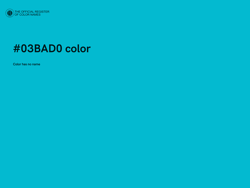 #03BAD0 color image