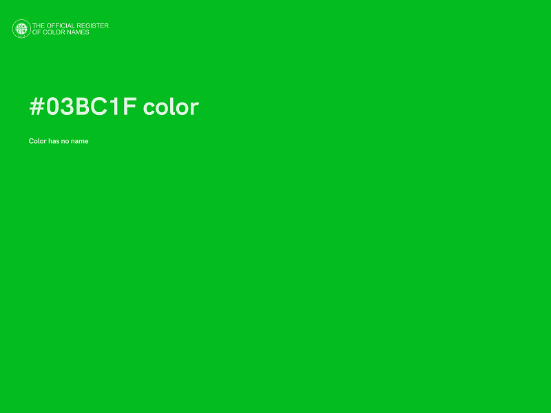 #03BC1F color image